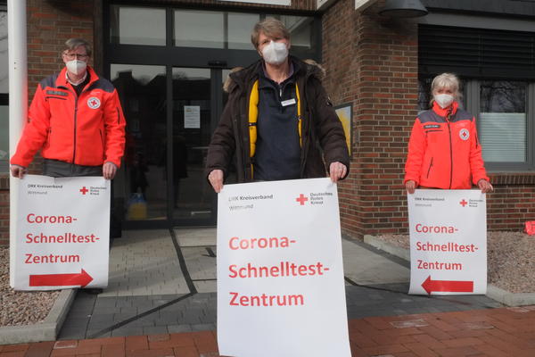 Er�ffnung Schnelltestzentrum