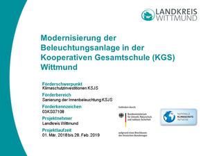 F&ouml;rderung KGS Beleuchtung